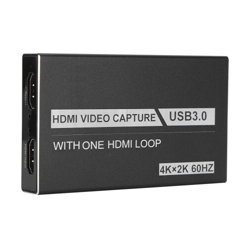 Κάρτα λήψης βίντεο HDMI 4K USB3.0, συσκευή plug and play με έξοδο HDMI Loop-Out με είσοδο μικροφώνου 1