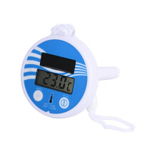 Zwembadthermometer op zonne-energie, drijft moeiteloos op het water, nauwkeurige watertemperatuurmeting voor zwembaden, spa's en vijvers.