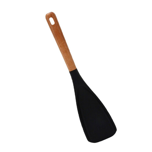 User friendly Silicone Cooking Utensils Wood Handle Spatula-2