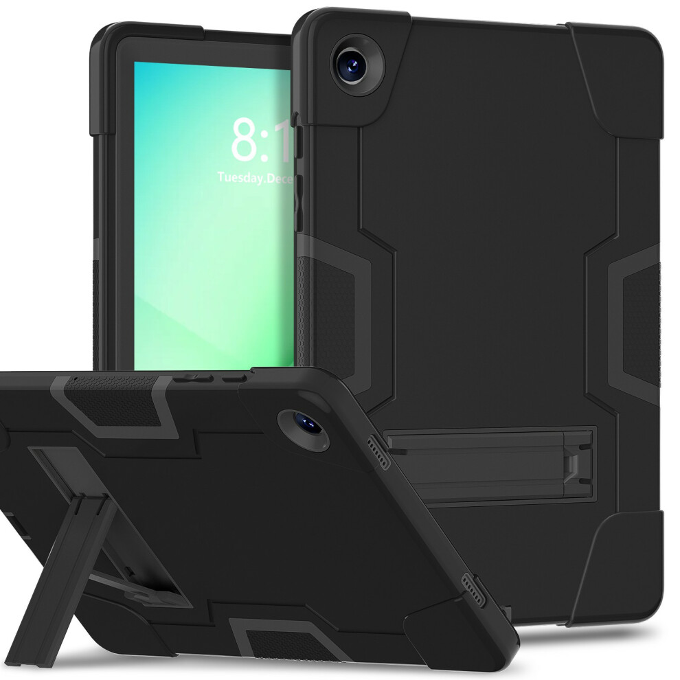 ( / ) For Samsung Galaxy Tab A11+ Case Robot Style Silicone + Pc Tablet Cover With Kickstand Black 6914284280628