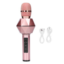 Bluetooth-Karaoke-Mikrofon mit LED-Beleuchtung: Kabelloses Mikrofon für Kinder und Erwachsene zum Singen – Ideal für Partys und Zuhause,