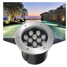 Submersible LED Light 24V Outdoor Recessed Underwater IP68 Round Pond Pool Light Warm White For Fountains Ponds Gardens