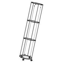 Mobile Basketball Football Holder With Swivels Wheels-L