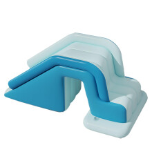 Foldable Blow Up Pool NonSlip QuickSetup Blue Inflatable Pool For Kids Birthday Gatherings