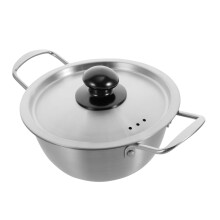 Double Boiler Pot Stainless Steel With Handles For Ramen Noodles Pasta And Instant Noodles