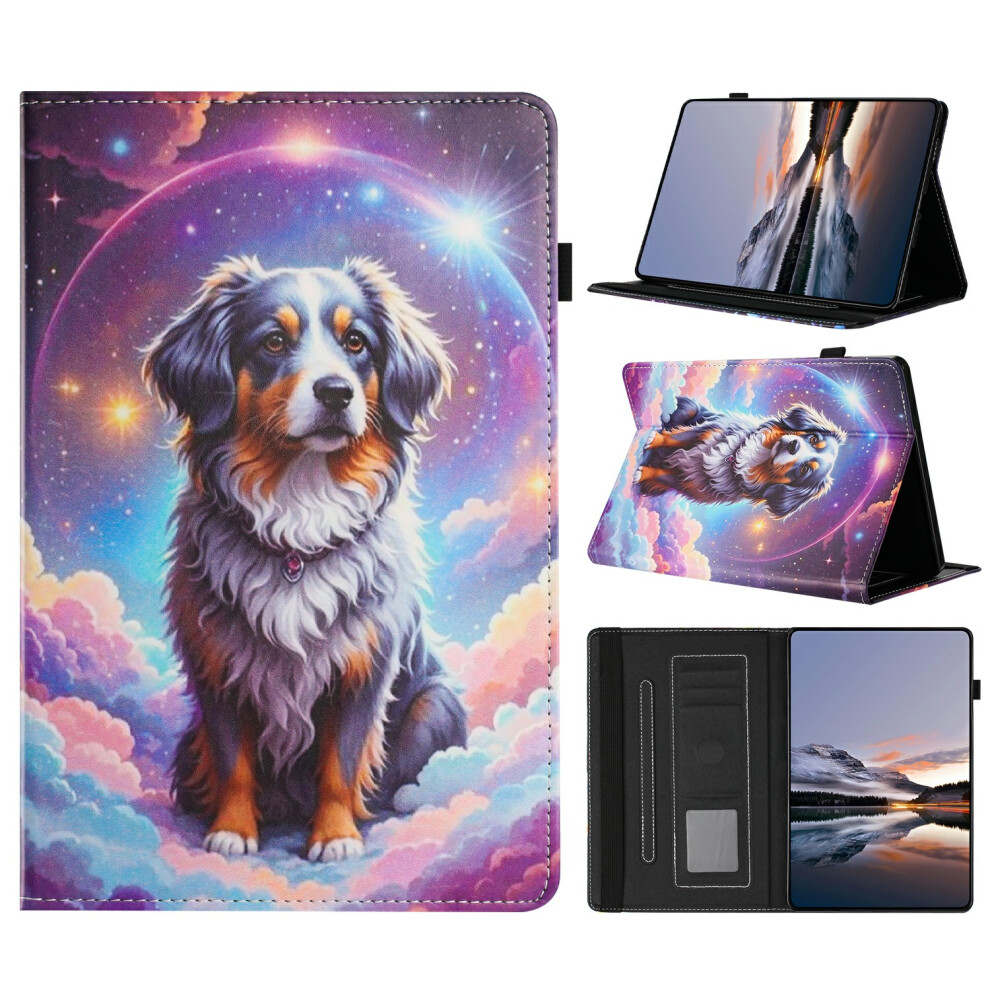 (Dog) Litchi Painting Leather Case For Amazon Kindle Paperwhite (2024) Card Slot Tablet Cover With Auto Wake / Sleep Grain 6914281525913
