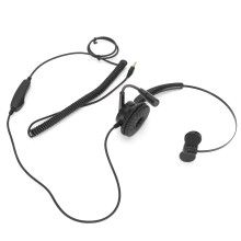 Fone de ouvido com arco ajustável, microfone com cancelamento de ruído, ideal para uso em casa ou no escritório. Estrutura robusta em metal com