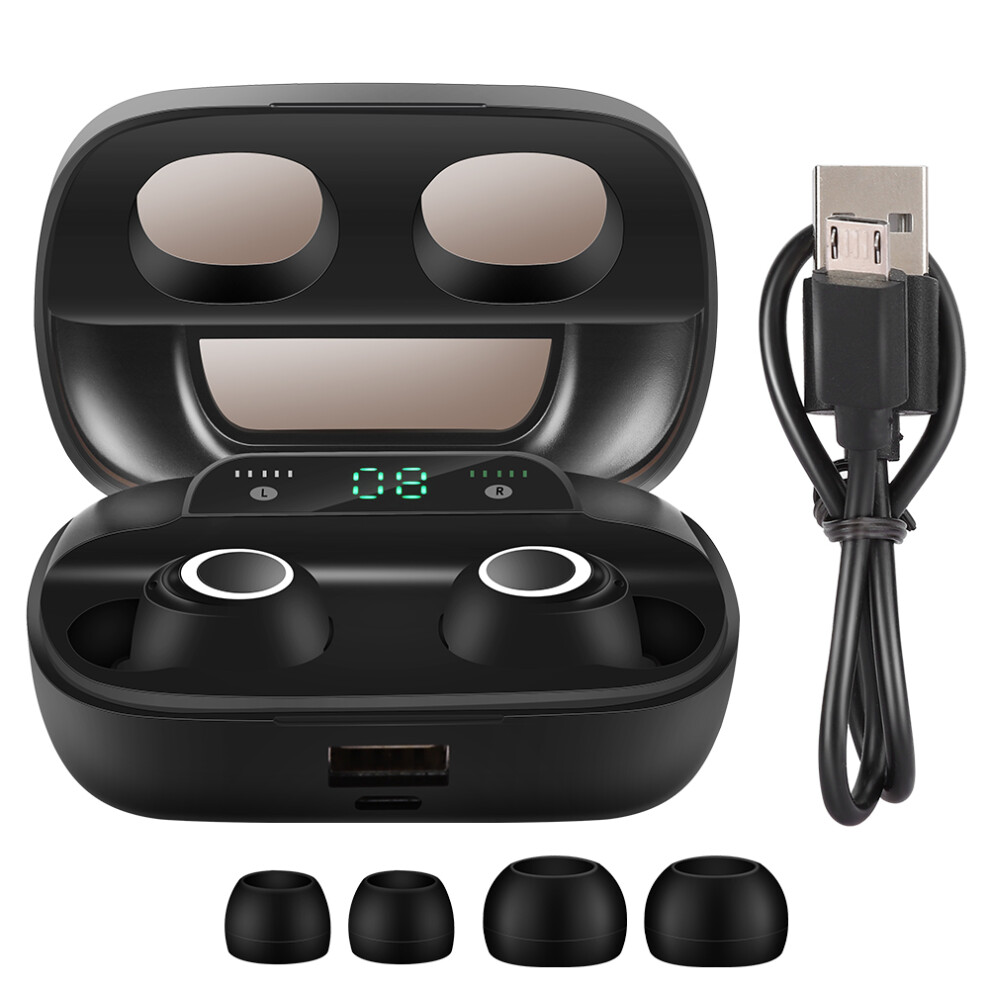 Bluetooth 5.0 Earbuds With Led Display Immersive Listening Enjoyment Sweat Proof Wireless Headsets Noise Cancelling Technology Long Battery Life 9416038575518