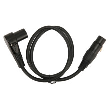 Cavi per microfono bilanciati, cavo XLR ad angolo retto con pin nichelati per una qualità audio HI-FI, cavo DMX plug and play, XLR flessibile a 90