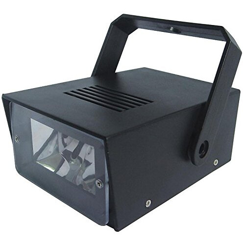 Mini Strobe Light Black for DJ Parties Compact LED Lighting Easy Setup G011K
