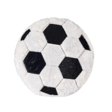 (As show, One size) Football Plush Pillow Fluffy Stuffed Sports Ball Back Cushion Soft Durable Sports Toy Gift