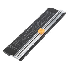 Paper Cutter For Scrapbooking, Paper Trimmer With Automatic Safety Guard And Side Ruler