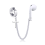 Κλιπ αυτιών με λουράκι για σκουλαρίκια για Airpods Pro, αντοχή στη φθορά, γάντζο 8