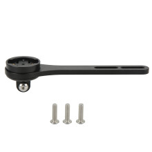 Geïntegreerde aerodynamische fietscomputerhouder voor op het stuur, gemaakt van hoogwaardige aluminiumlegering, compatibel met Garmin,
