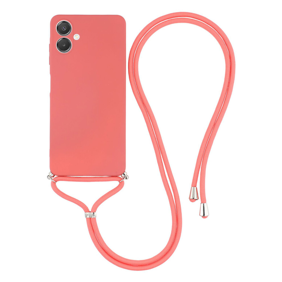 (Hawthorn ) For Samsung Galaxy A07 4G Case Flexible Tpu Fiber Lining Anti-Shock Crossbody Phone Cover Red 6914284170240