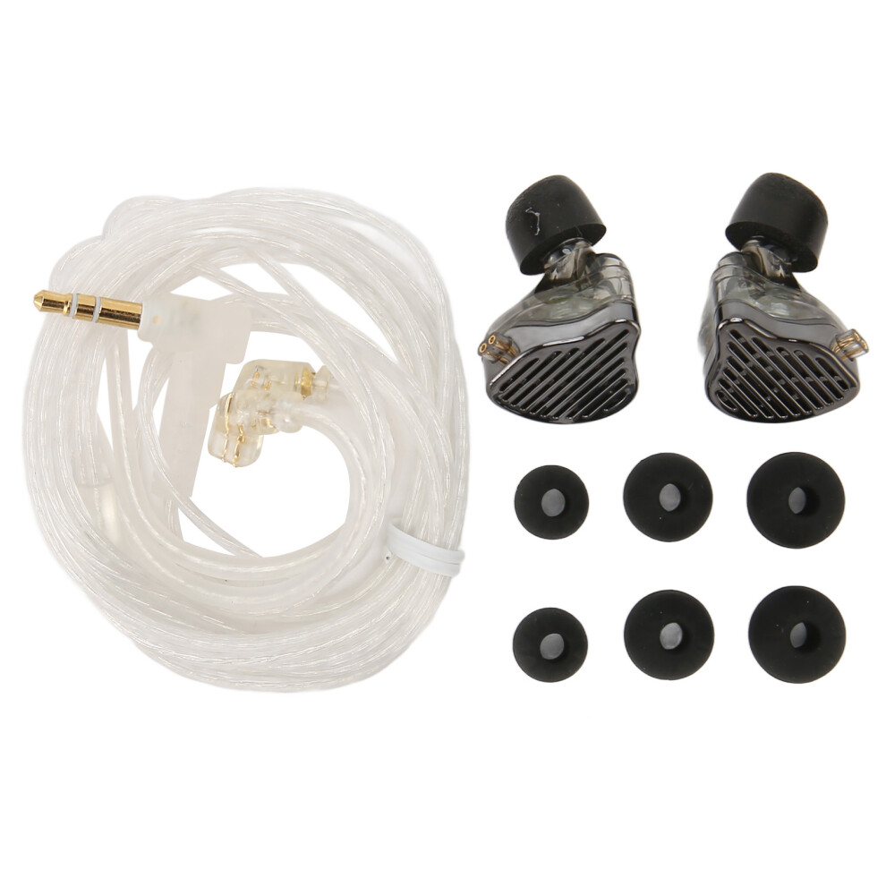 Elevate The Overall Listening Experience Premium Detachable Iem Cable -Plated Oxygen Free Copper Core Tangle Resistant Semi Open Structure Hifi Silver 9416038580956