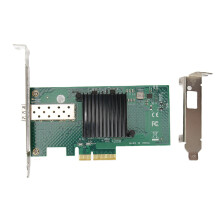 Scheda di interfaccia di rete convergente ad alta velocità 10GbE con adattatore Ethernet SFP+ e slot X8PCIe per applicazioni in data center e server.