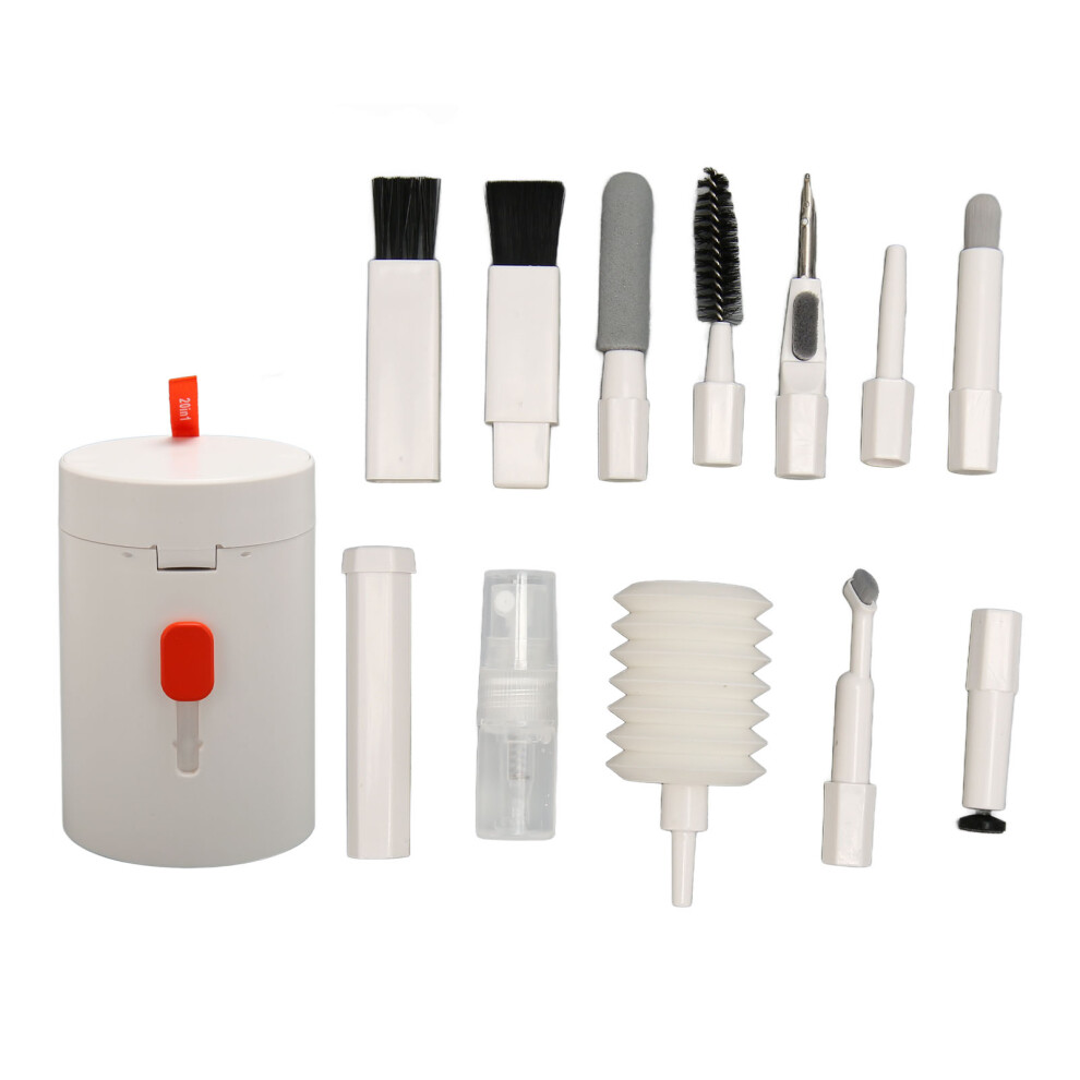Multifunctional Electronic Device Cleaning Tool With Airpod Cleaner Pen Retractable Keyboard Brush High-Density Bristles And Metal Tip For Keycap Pull 9486358034767