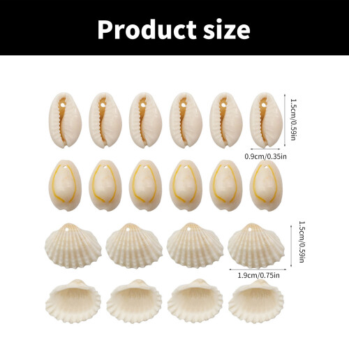 1 Set Natural Shell Beads Craft Shells Jewelry Making Supplies 2
