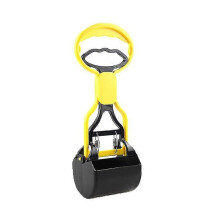 (As show, One size) 2pcs Pooper Scooper Dog And Cat Clean Up Tool Long Handle Waste Scoop Pickup Remover Top Paw Jaw Claw Bin Clamp