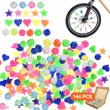Décorations de rayons de roue de vélo faciles à installer, perles à clipser en plastique phosphorescentes pour vélos d'enfants, accessoires de
