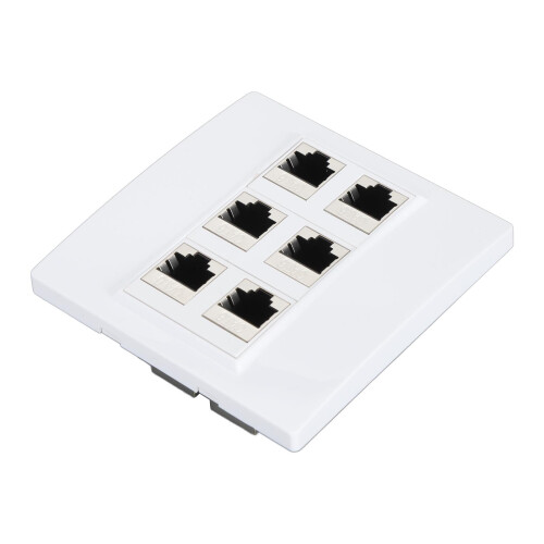 Βύσματα τοίχου Ethernet Cat6 θηλυκά σε θηλυκά Keystone, εύκολη εγκατάσταση, καλύτερες 1