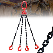 4 Legs Lifting Hook Chain Sling 28T Capacity 2M Length Strength Sling For Ports Mining Machinery Steel Pipe Mills
