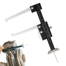 Brake Disc Measuring Tool 060mm Metric Thickness Ruler, Tire Tread Depth Gauge, Stainless Steel