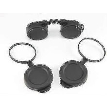 Bouchons d'objectif en caoutchouc 10x42 pour jumelles + pare-pluie, couvercles de protection optique pour objectif