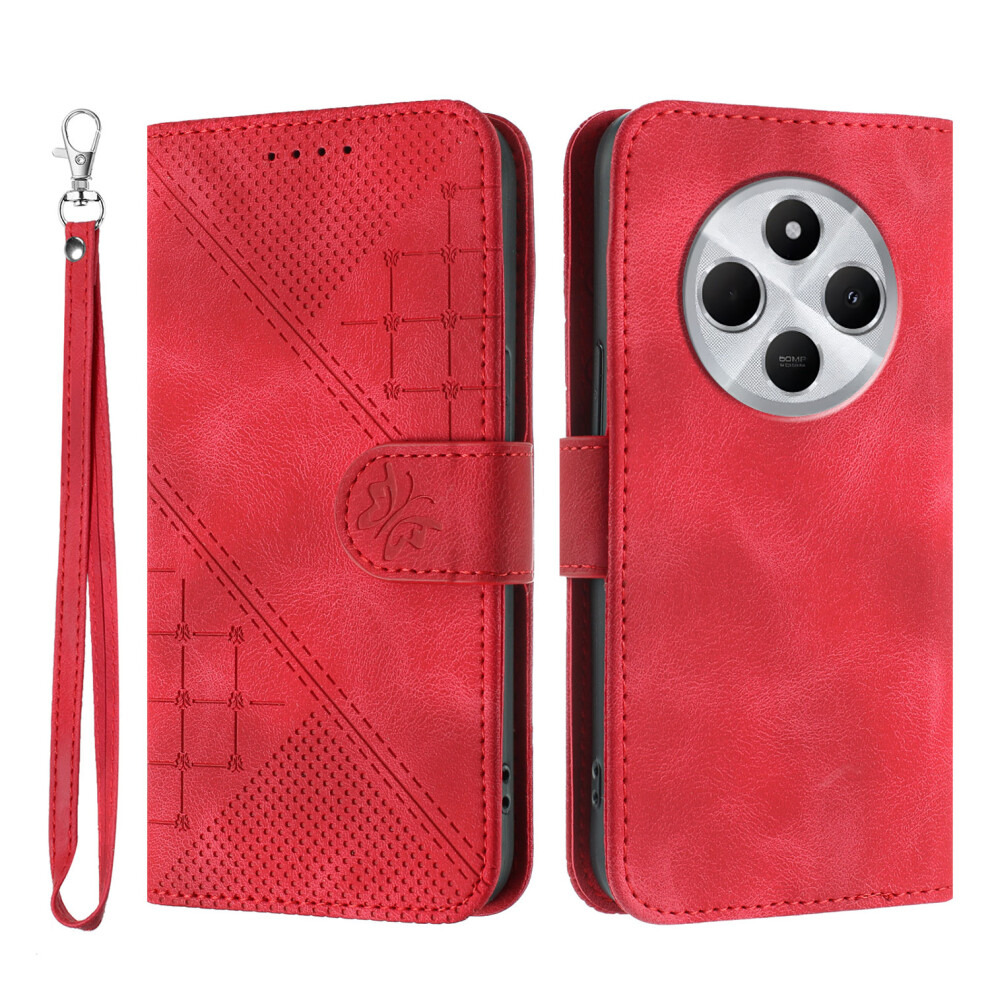 (Red) For Xiaomi Poco C75 4G / Xiaomi Mi A3 Pro 4G / Xiaomi Mi A4 5G / Xiaomi Mi 14R 5G / Xiaomi Mi 14C 4G Leather Wallet C Red 6914281607053