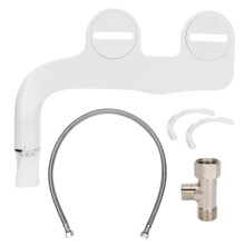 Accesorio de bidé para inodoro, experiencia de ducha de glúteos premium con boquilla doble para una limpieza personalizada, presión de agua