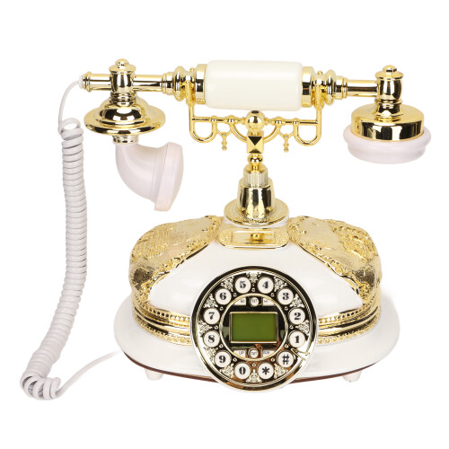 Τηλέφωνο Art Deco Design με καθαρό ήχο, λειτουργία Hands Free, διακοσμητικό σχέδιο για 1
