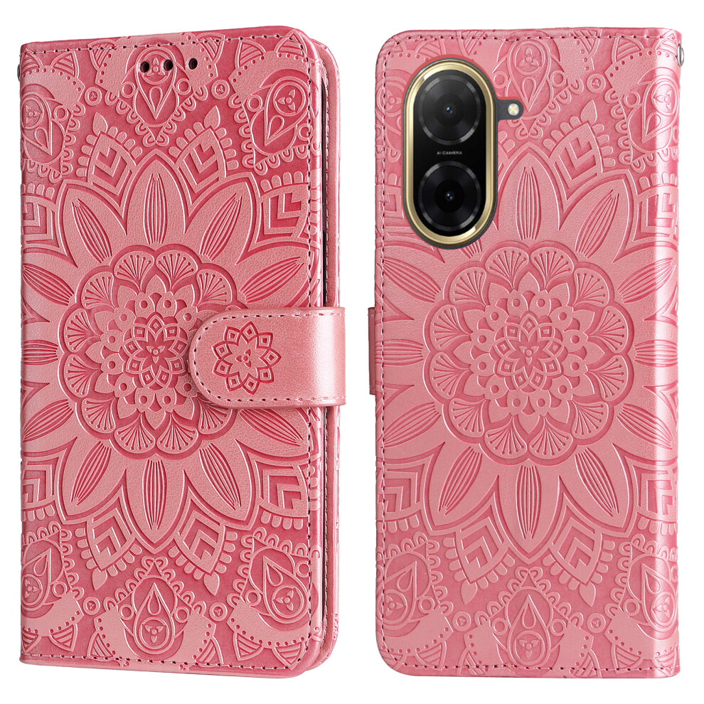 (Pink) For Xiaomi Redmi A5 Nfc (Eu) (173.45Mm) Case Sunflower Imprint Leather Wallet Phone Cover Pink 6914287276420