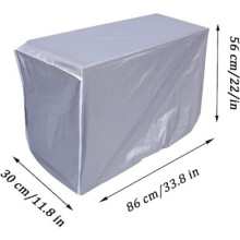 All-season hoes voor buitenunits, volledig dekkende airconditionerhoes met warmtereflectie voor buitenunits van huishoudelijke apparaten (86x35x60cm)
