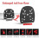 35L Motorcycle  Case with Brightness Reflectors, Large Capacity Waterproof Tail Box Black 4
