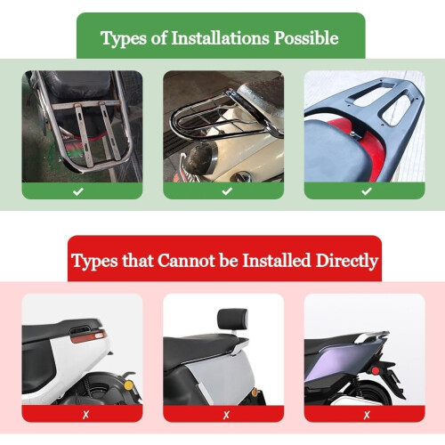 35L Motorcycle  Case with Brightness Reflectors, Large Capacity Waterproof Tail Box Black 2