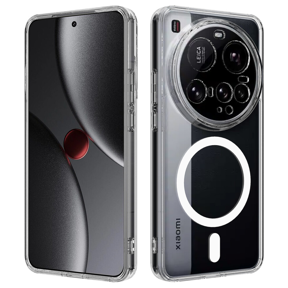 (Clear) For Xiaomi 15 Ultra Clear Phone Case Compatible With Magsafe Tpu+Acrylic Back Cover 6914284858674