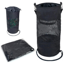 Boat Trash Can 22x10in Large Capacity Mesh Trash Bag For Kayaks, Campers, Portable Accessories
