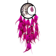 Traditional Handmade Dreamcatchers Wall Ornament with-rose red