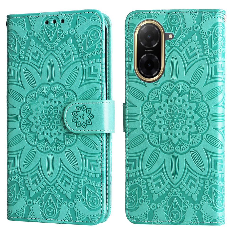 (Green) For Xiaomi Redmi A5 Nfc (Eu) (173.45Mm) Case Sunflower Imprint Leather Wallet Phone Cover Green 6914284922887