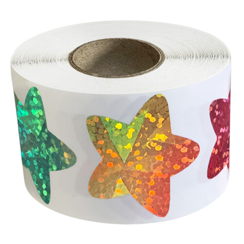 500Pcs Star Sticker 25mm Five Pointed Star Sticker Wrapping