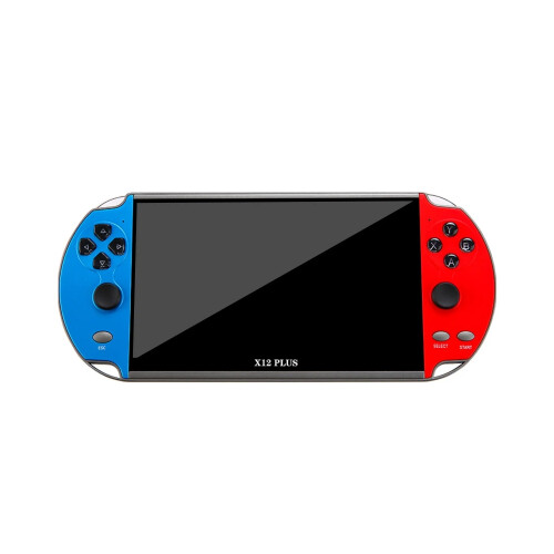 Console de jogos portátil retrô multifuncional, 16 GB de memória, tela LCD colorida de 7,1 polegadas, compatível com mais de 10.000 jogos,