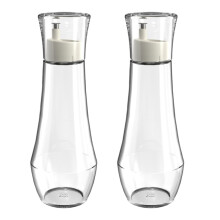 Glazen dispenserfles voor op het aanrecht, stijlvol design, veelgebruikte container met stofkap, draagbaar voor badkamer en keuken, geschikt voor