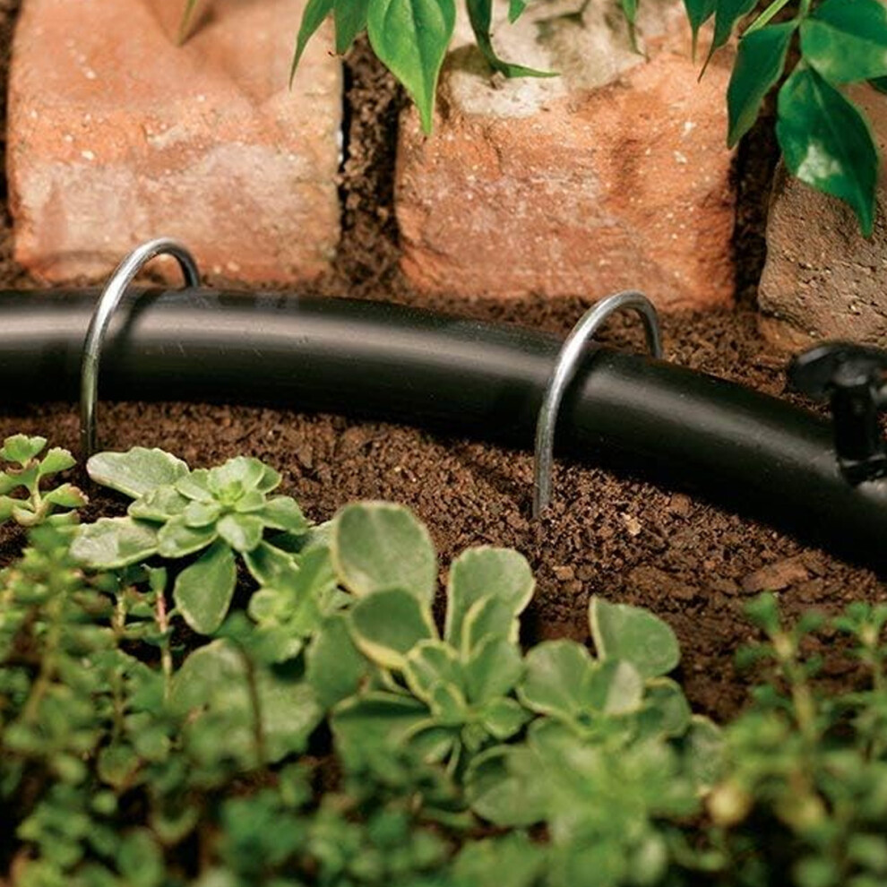 Garden Landscape Staples, Heavy Duty Construction Galvanized U-Shaped Pins, For Outdoor Use, Secure In Strong Winds, Easy Installation, Reusable For 9128293246798