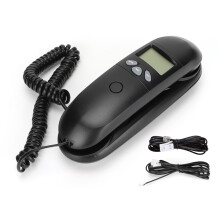 Elegant fasttelefon med tilpasset ringetone, stilig kommunikasjonsløsning med store knapper for enkel tilgjengelighet, perfekt for ethvert rom i