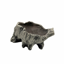 Artificial Driftwood Planter Sculpture Succulents-light gray 09