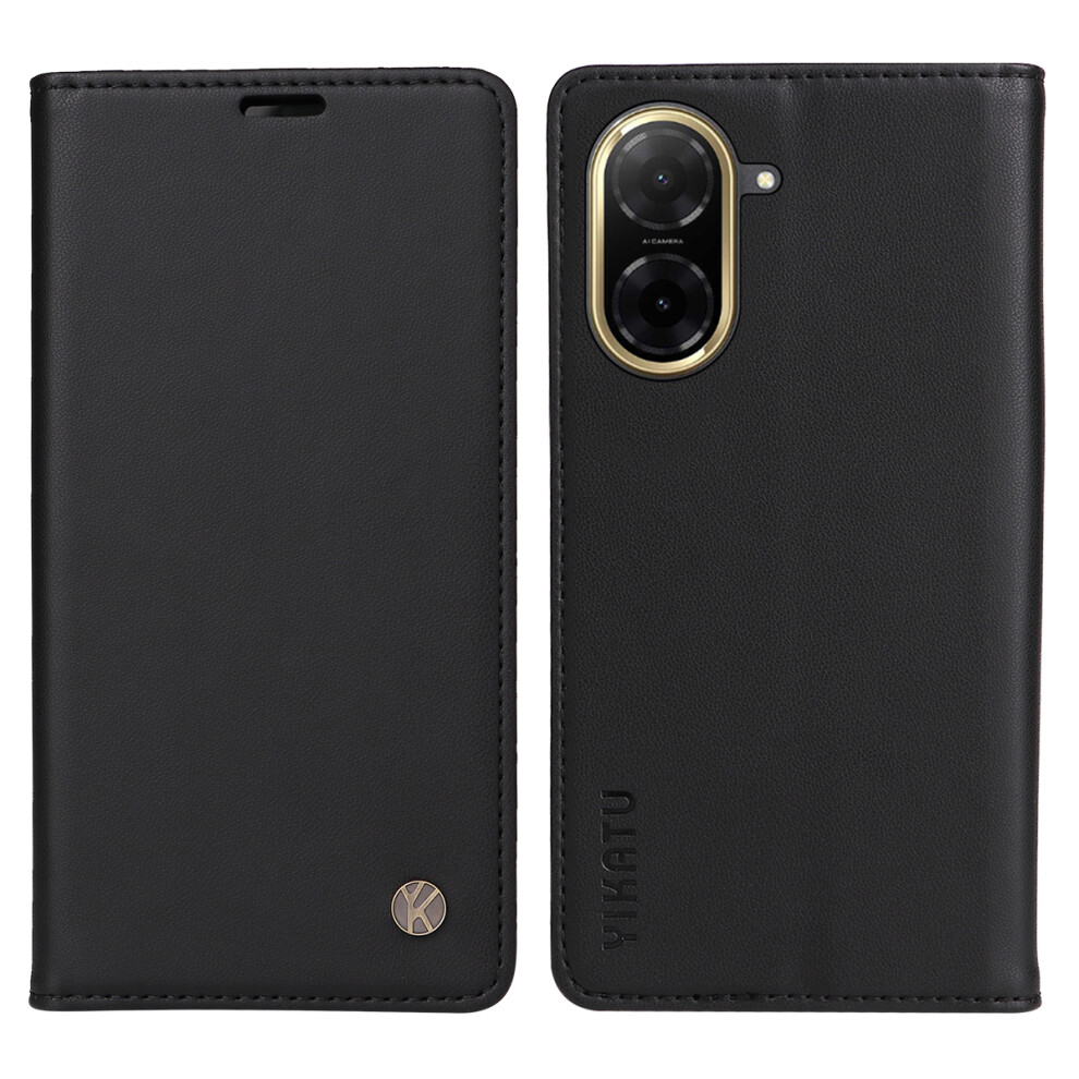 (Black) For Xiaomi Redmi A5 Nfc (Eu) (173.45Mm) Phone Cases Yikatu Magnetic Closure Pu Leather Mobile Cover Black 6914287016446