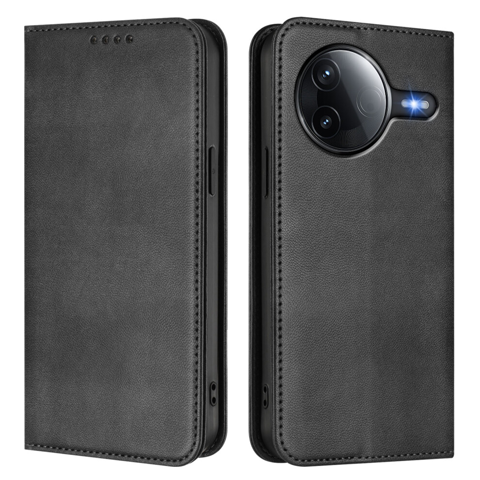 (Black) For Xiaomi Redmi K80 Pro 5G / Xiaomi Poco F7 Ultra 5G / Xiaomi Poco F7 Pro 5G / Xiaomi Redmi K80 5G Wallet Cases Retro Texture Rf Black 6914288648820