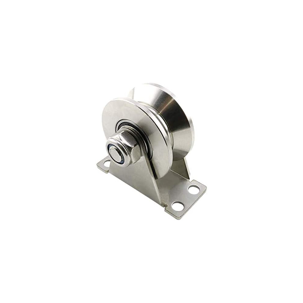 Ushaped Stainless Steel Pulley Block 304 Grade 360 Degree Rotating Pulley Wheel With Silent Bearing Track Wheel 1 Pack 9119770979926