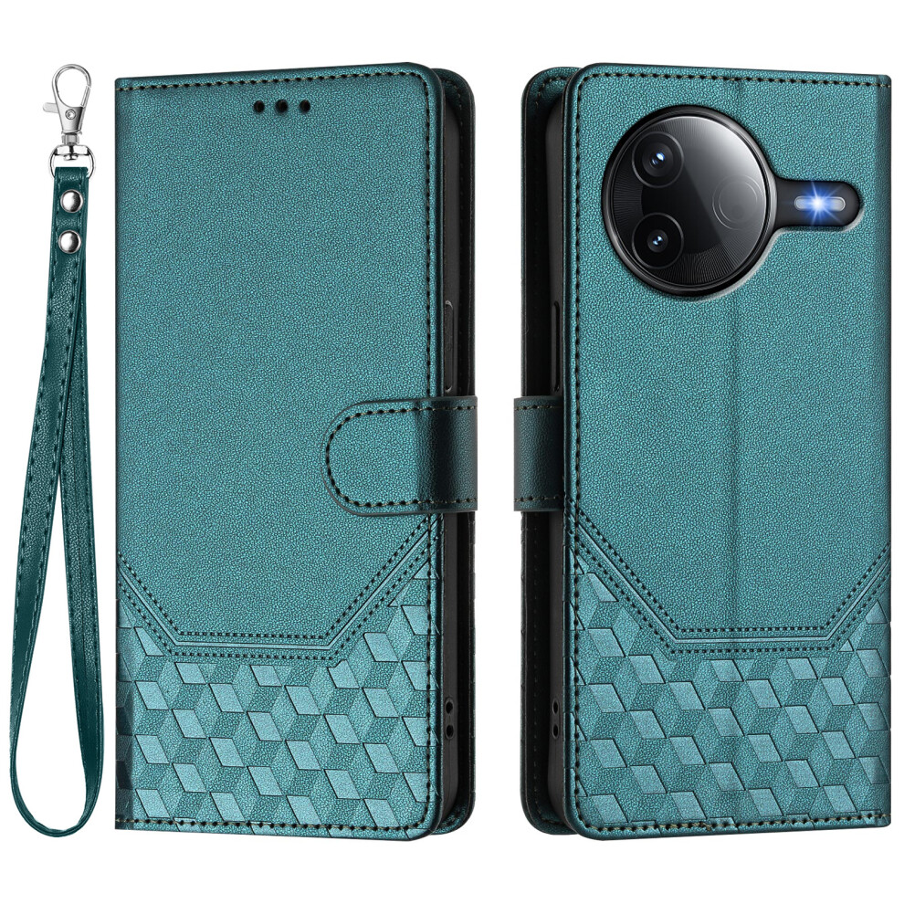 (Green) For Xiaomi Poco F7 Pro 5G / Xiaomi Redmi K80 5G / Xiaomi Redmi K80 Pro 5G / Xiaomi Poco F7 Ultra 5G Case Imprinted Honeycomb Rfid Green 6914283905553